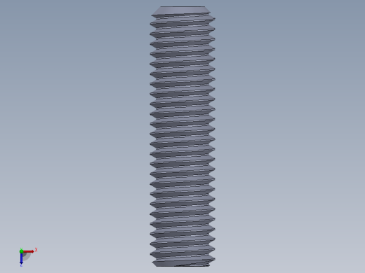 UNC 平头紧定螺钉-UNC SET SCREW 0.500 x2.000.SLDPRT俯视缩略图