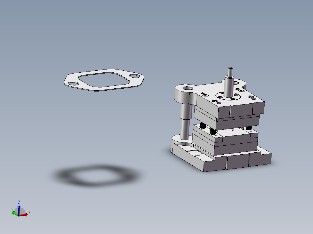 Q250-排气管垫片级进冲压模具设计【三维SolidWorks】