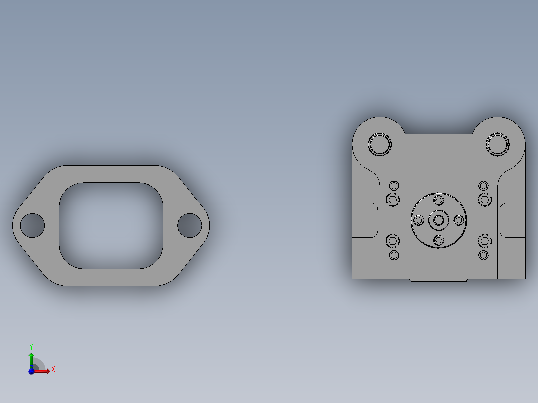 Q250-排气管垫片级进冲压模具设计【三维SolidWorks】前视图