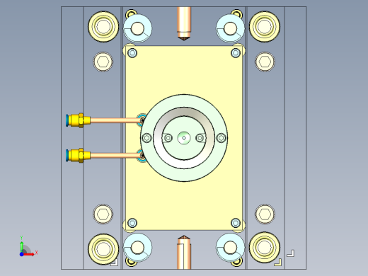 订书机上盖注塑模具三维+CAD==1447786==245前视缩略图