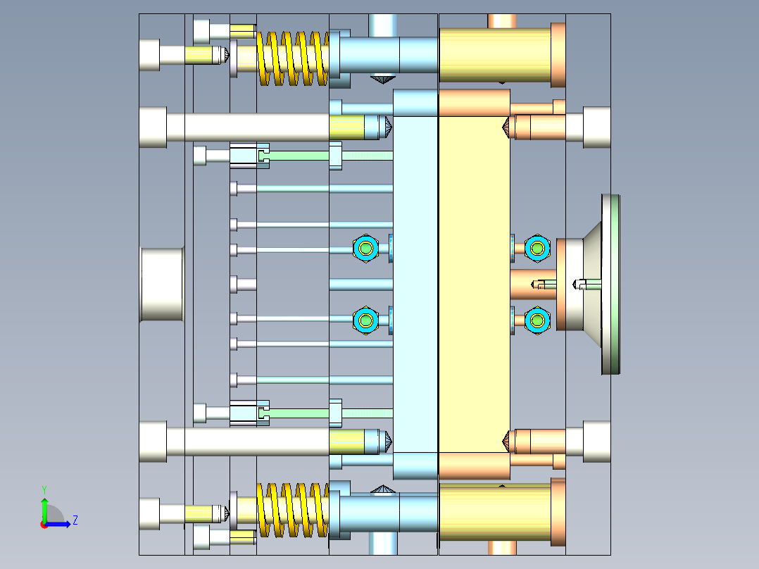 订书机上盖注塑模具三维+CAD==1447786==245左视图