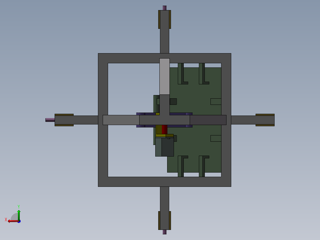 四方向翻转机构1372593==30后视图