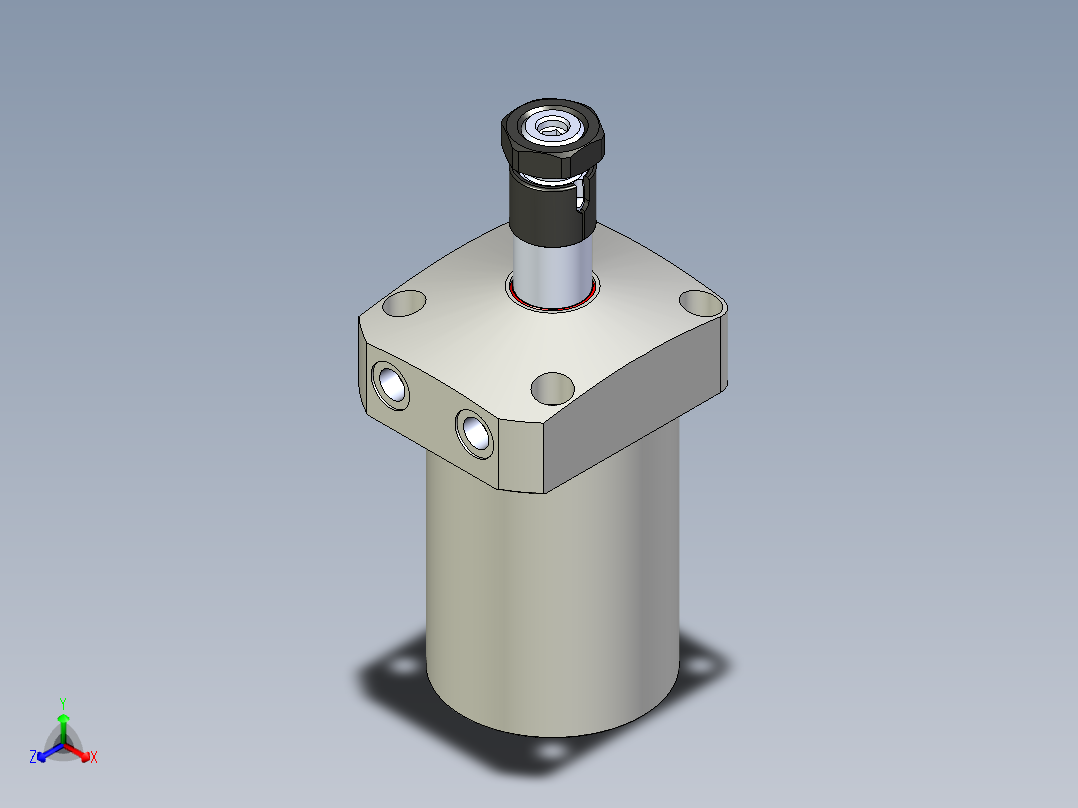 KOSMEKWHE2500-2AR多系列多零件图纸模型主视图