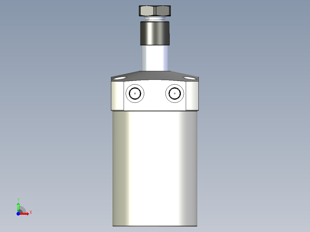 KOSMEKWHE2500-2AR多系列多零件图纸模型前视图