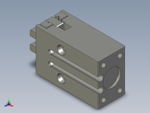 普通气爪PH04-12正等轴测缩略图