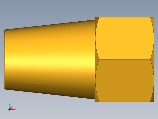 扩口式工业通用硬管接头Long Nut 41FL-5前视缩略图