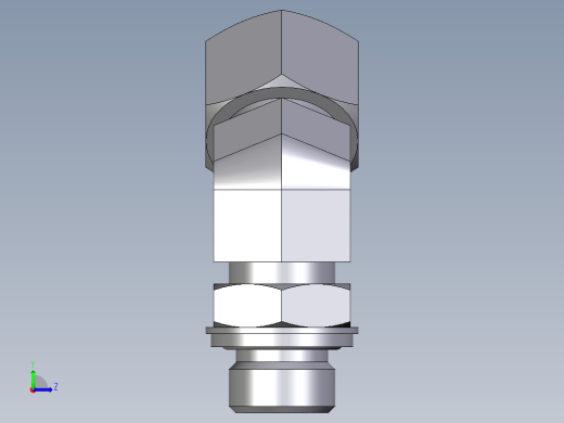 卡套式工业通用硬管接头EO_Adjustable_locknut_45_deg_elbow_VEE16ZSRCF左视缩略图