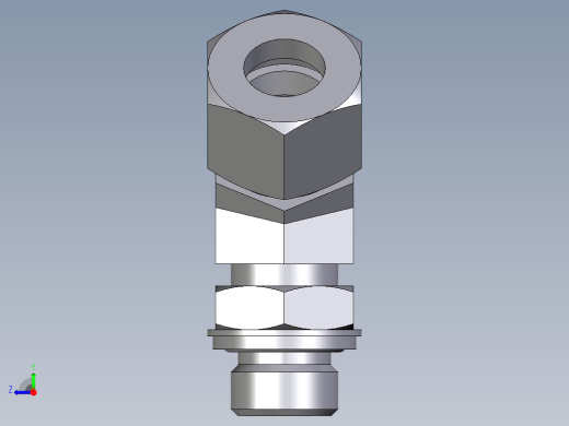 卡套式工业通用硬管接头EO_Adjustable_locknut_45_deg_elbow_VEE16ZSRCF右视缩略图