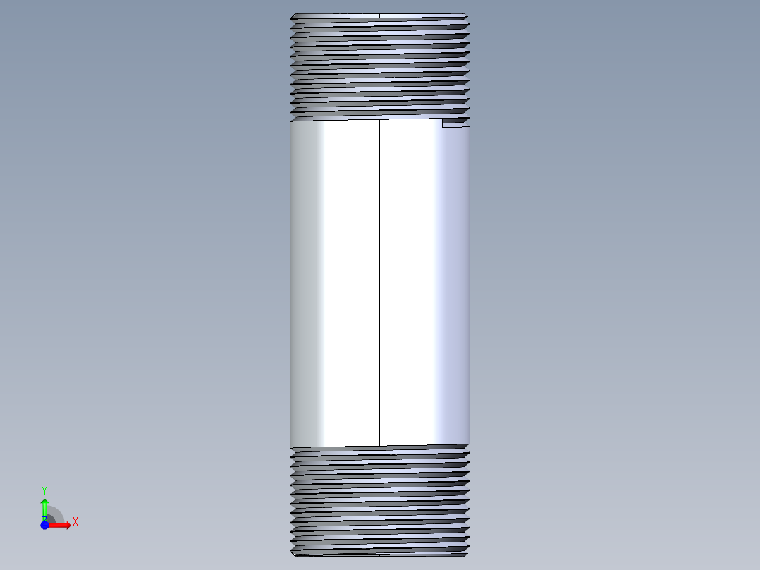 CPVC管件33-Sch80_Nipple_MPTxMPT_9861-174_1.25in x 5in前视图