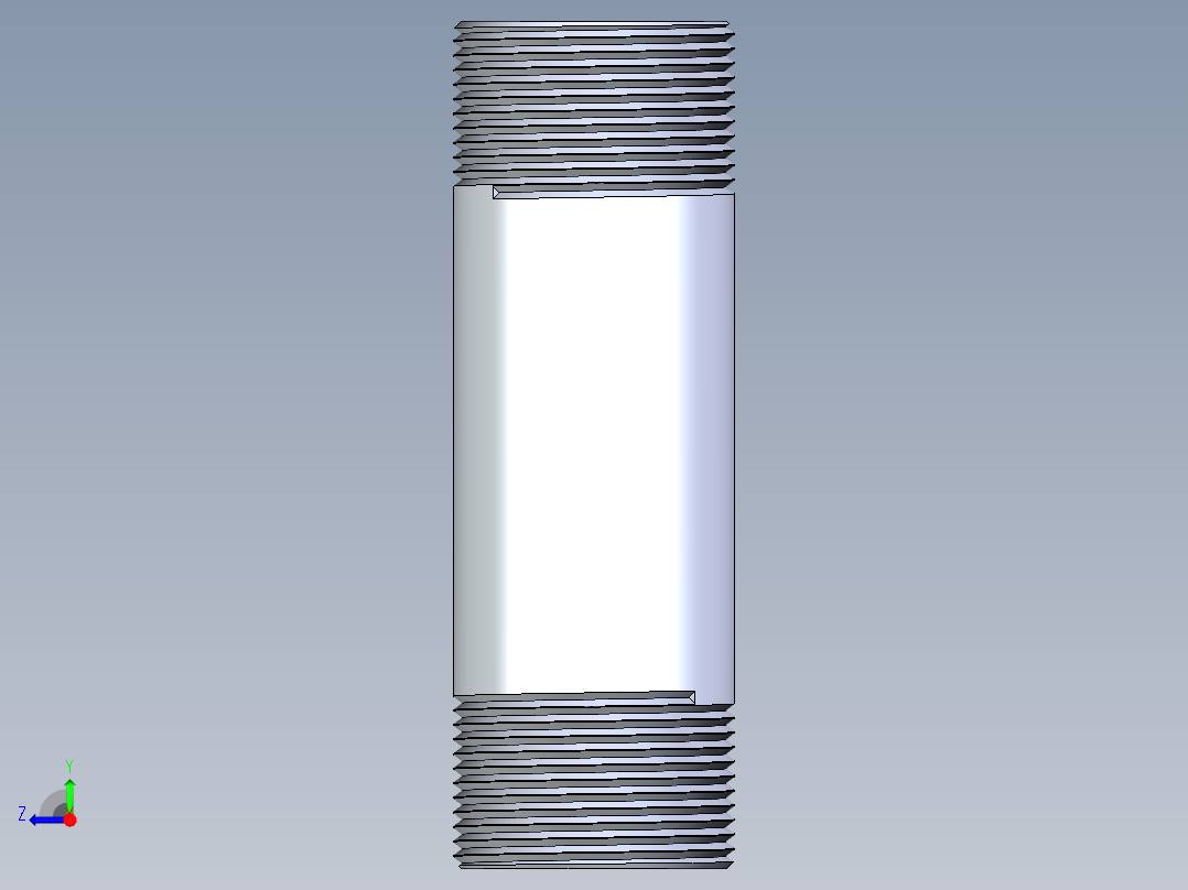 CPVC管件33-Sch80_Nipple_MPTxMPT_9861-174_1.25in x 5in右视图