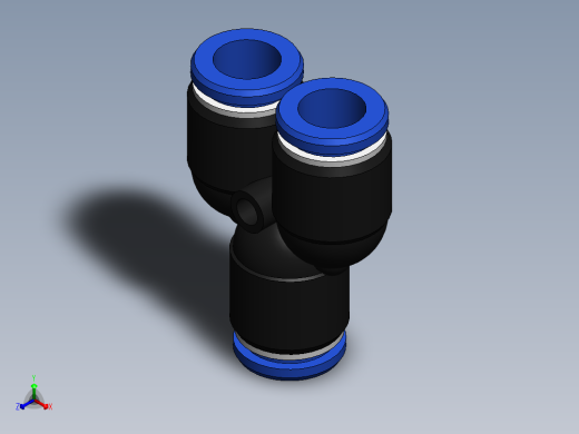 Ø10 UNIÃO Y (C00821000)正等轴测缩略图