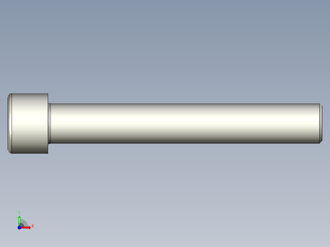 螺钉-DIN_912-M22x150.stp前视图