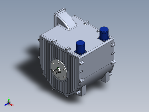 变速行星齿轮箱正等轴测缩略图