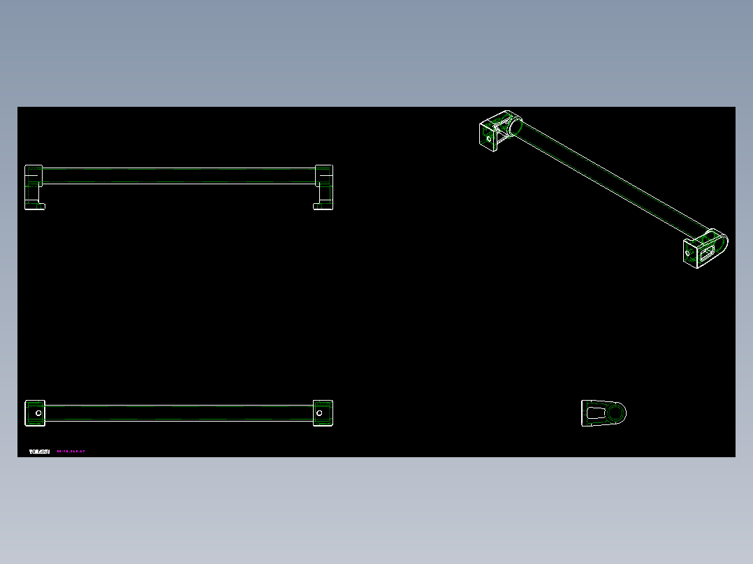 取手(鋁合金)(B)RR-2D多系列多零件图纸模型