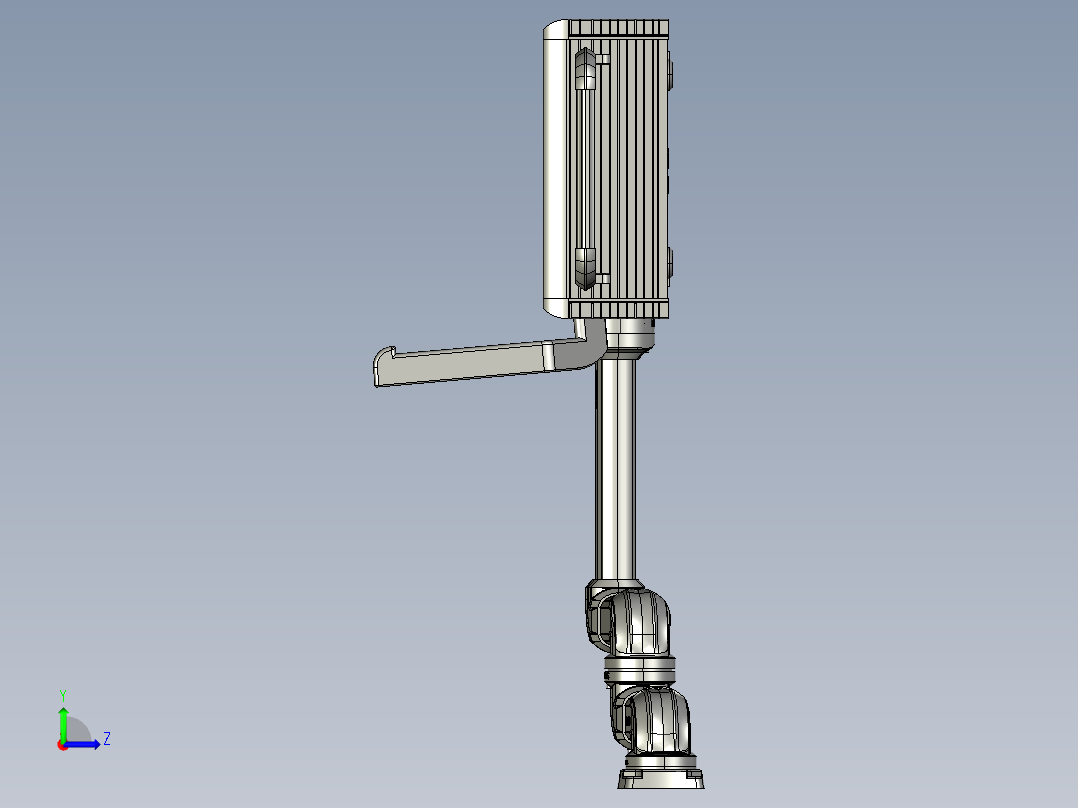 悬臂控制操控箱键盘支架-G4-顶座-中间连接器-转角-箱体连接器-200-250-300左视图