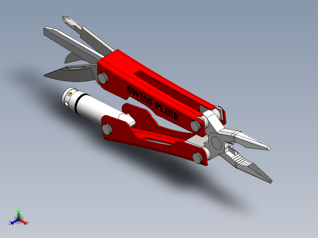 钳子 (36)正等轴测图