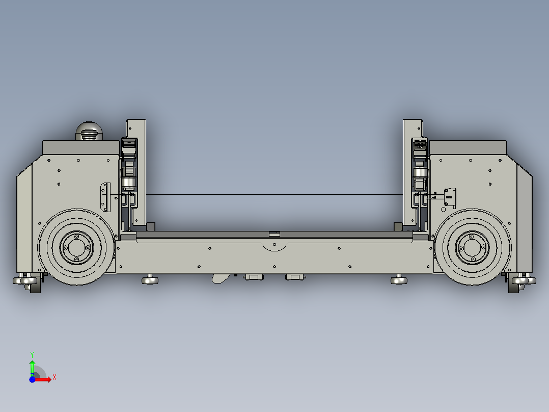 四向车穿梭车RGV前视图