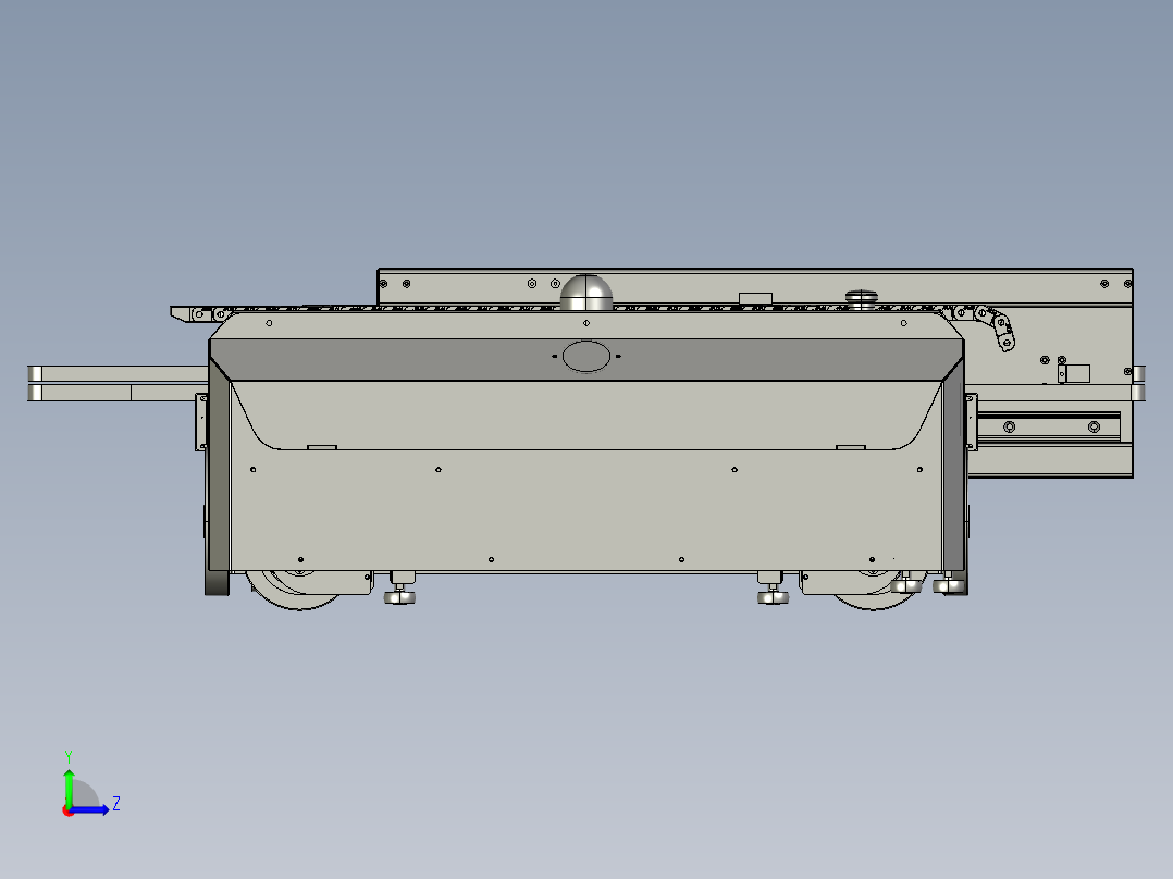 四向车穿梭车RGV左视图