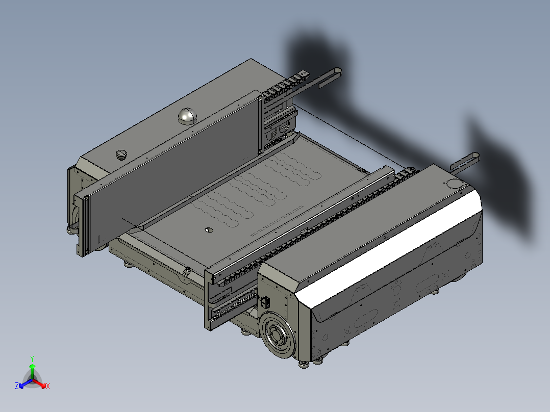 四向车穿梭车RGV正等轴测图