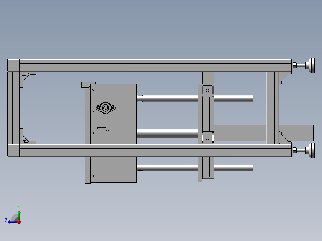 轻型提升机右视图