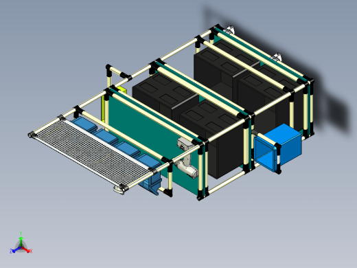 摆盘周转车正等轴测缩略图