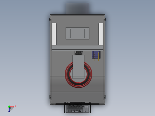 鼠笼式转子铜端环焊接装置sw18可编辑俯视缩略图