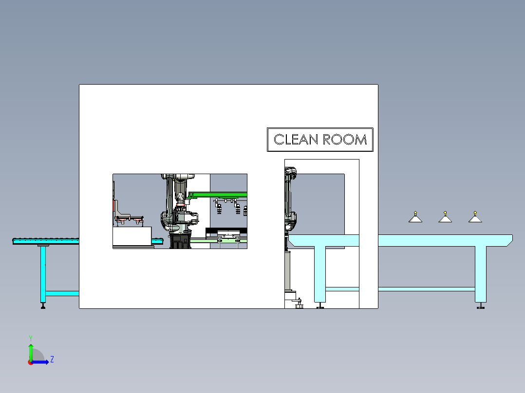 板状工件清洗step左视图