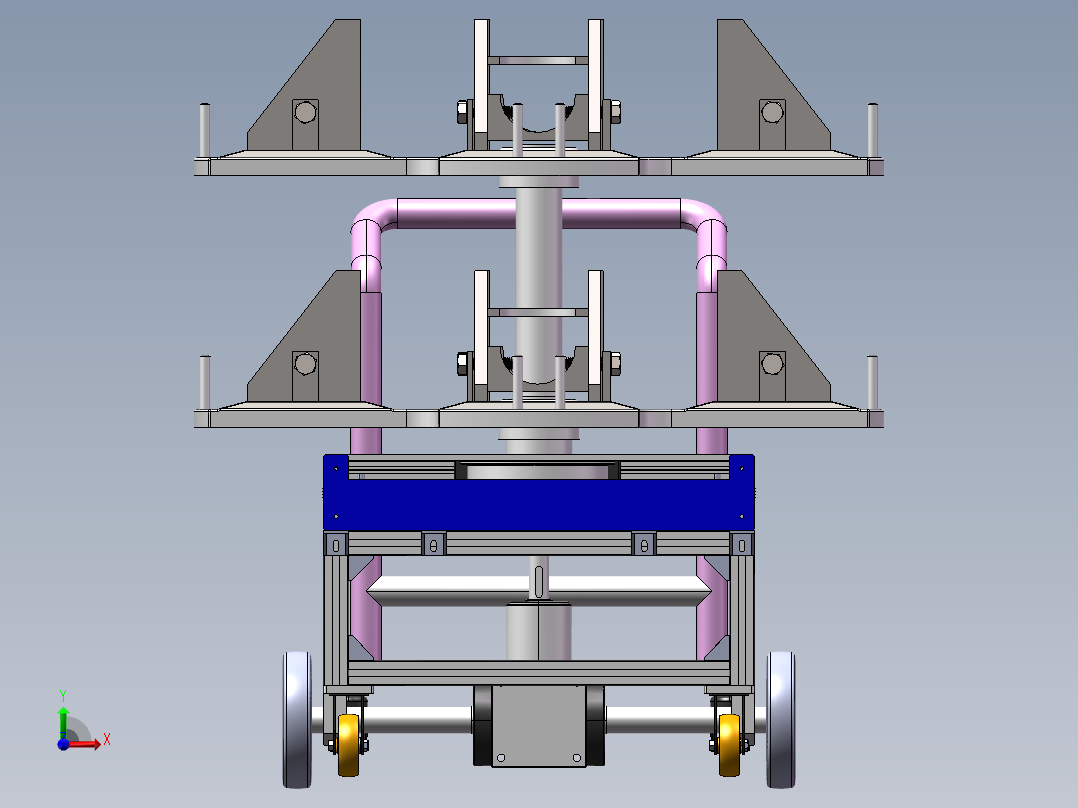 弯头加工用转运装置sw18前视图