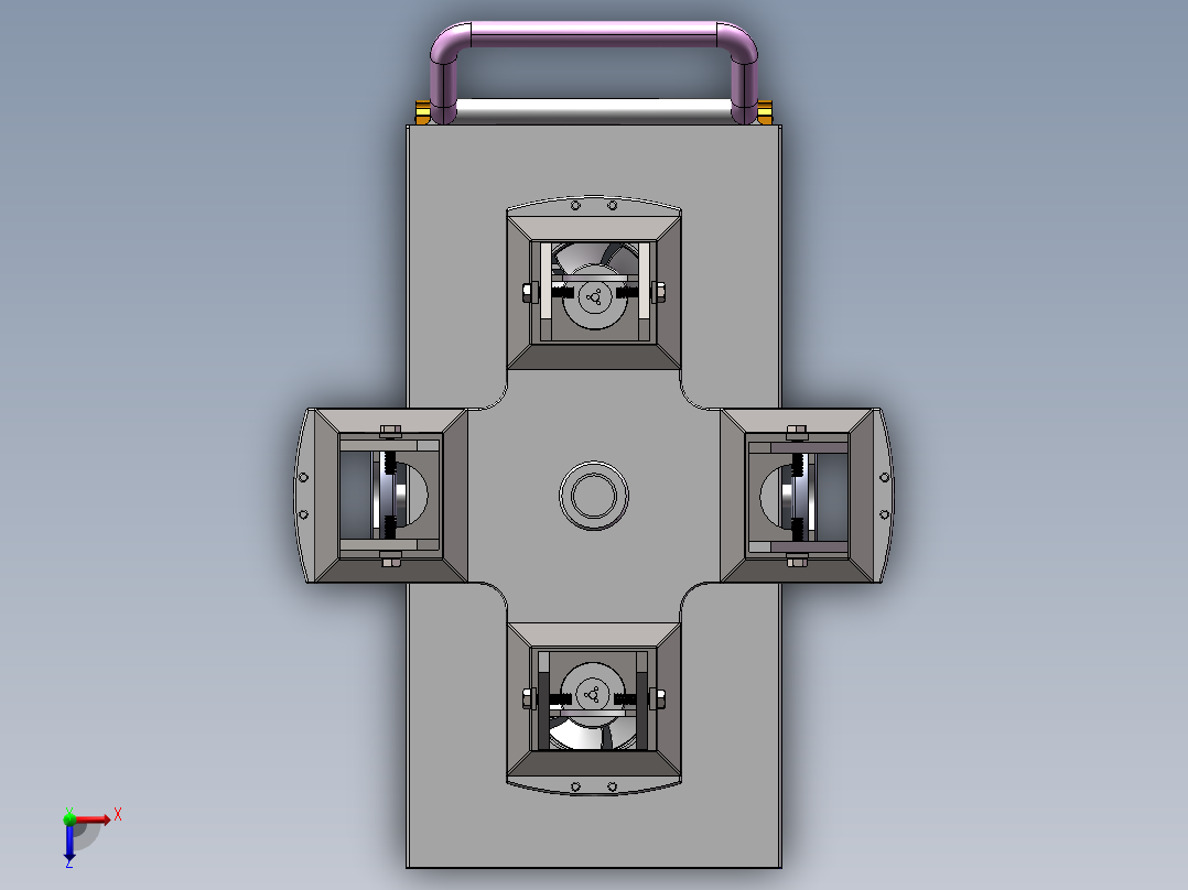 弯头加工用转运装置sw18俯视图