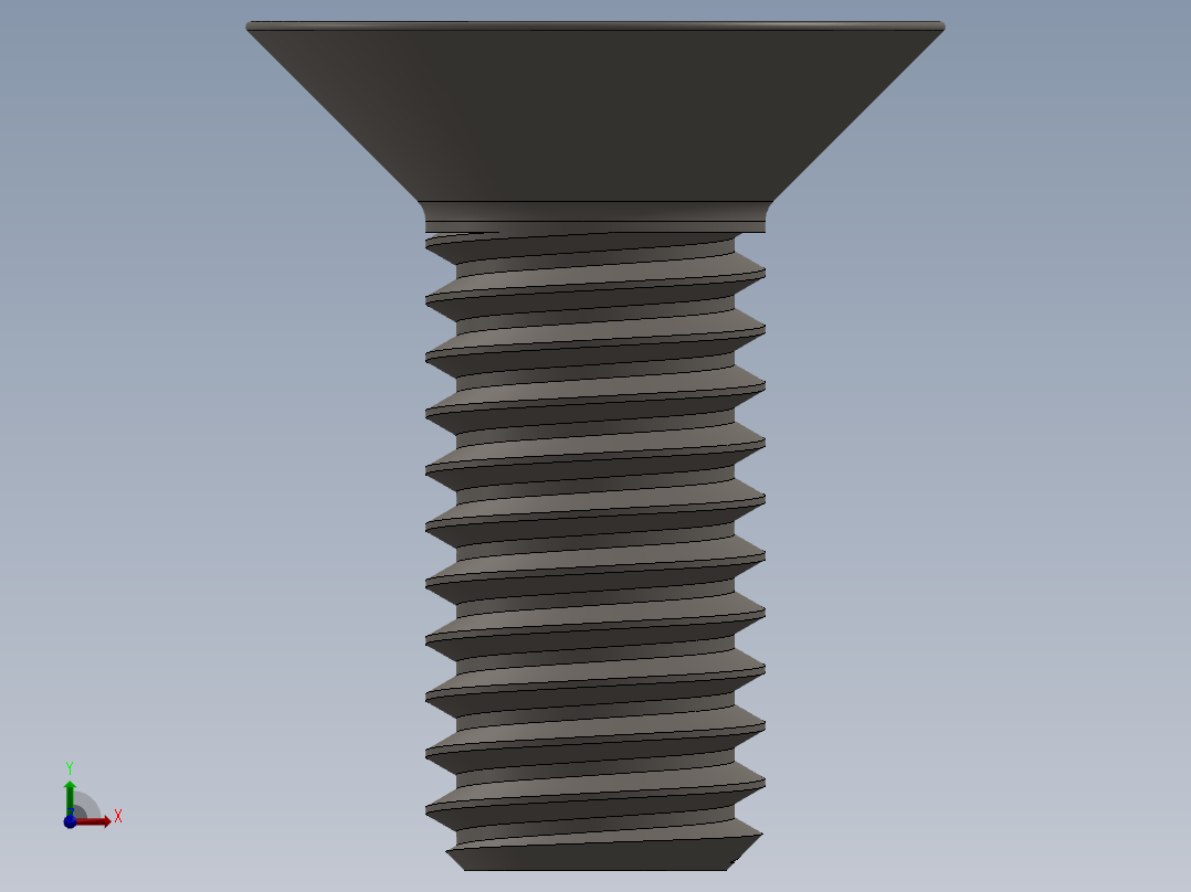 Screw_ISO_10642_M6x15_A2.SLDPRT前视图