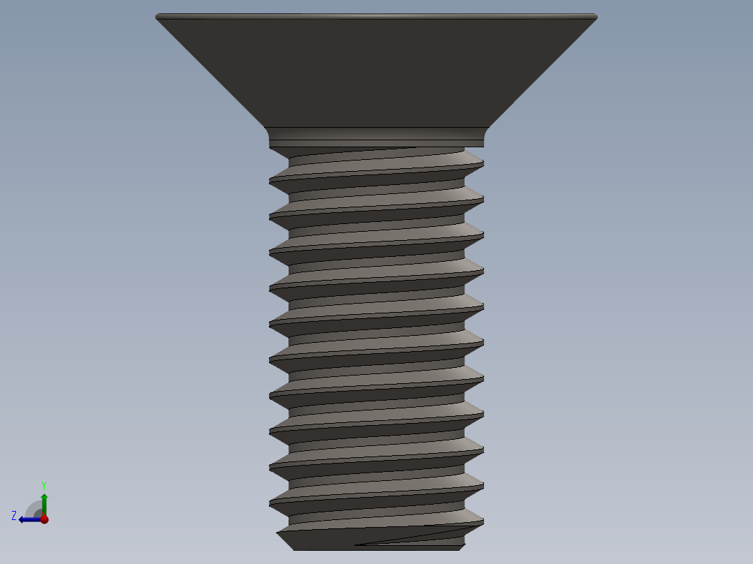 Screw_ISO_10642_M6x15_A2.SLDPRT右视图