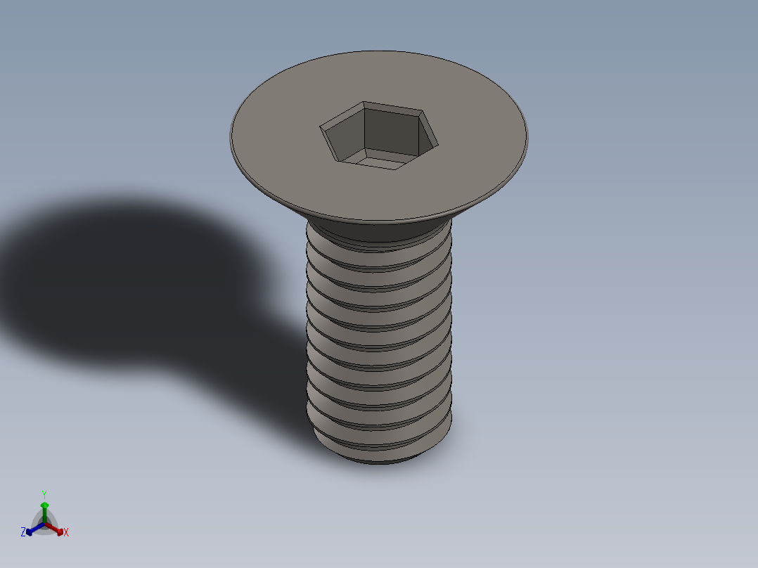 Screw_ISO_10642_M6x15_A2.SLDPRT正等轴测图