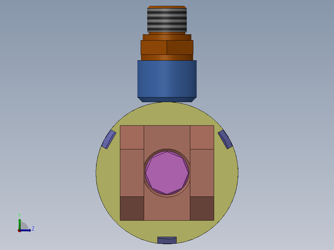 A0002480-焊接型液压缸 50x30x264 毫米左视图