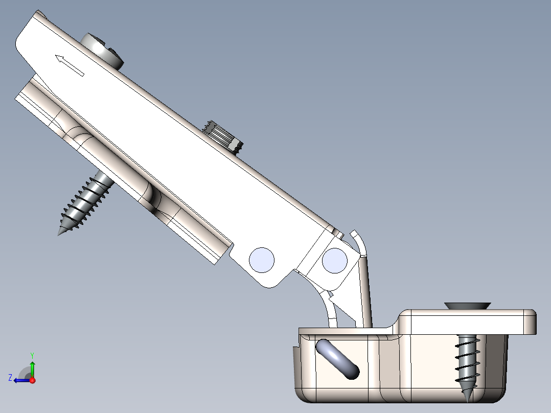 铰链、-铰链conealed-cab右视图