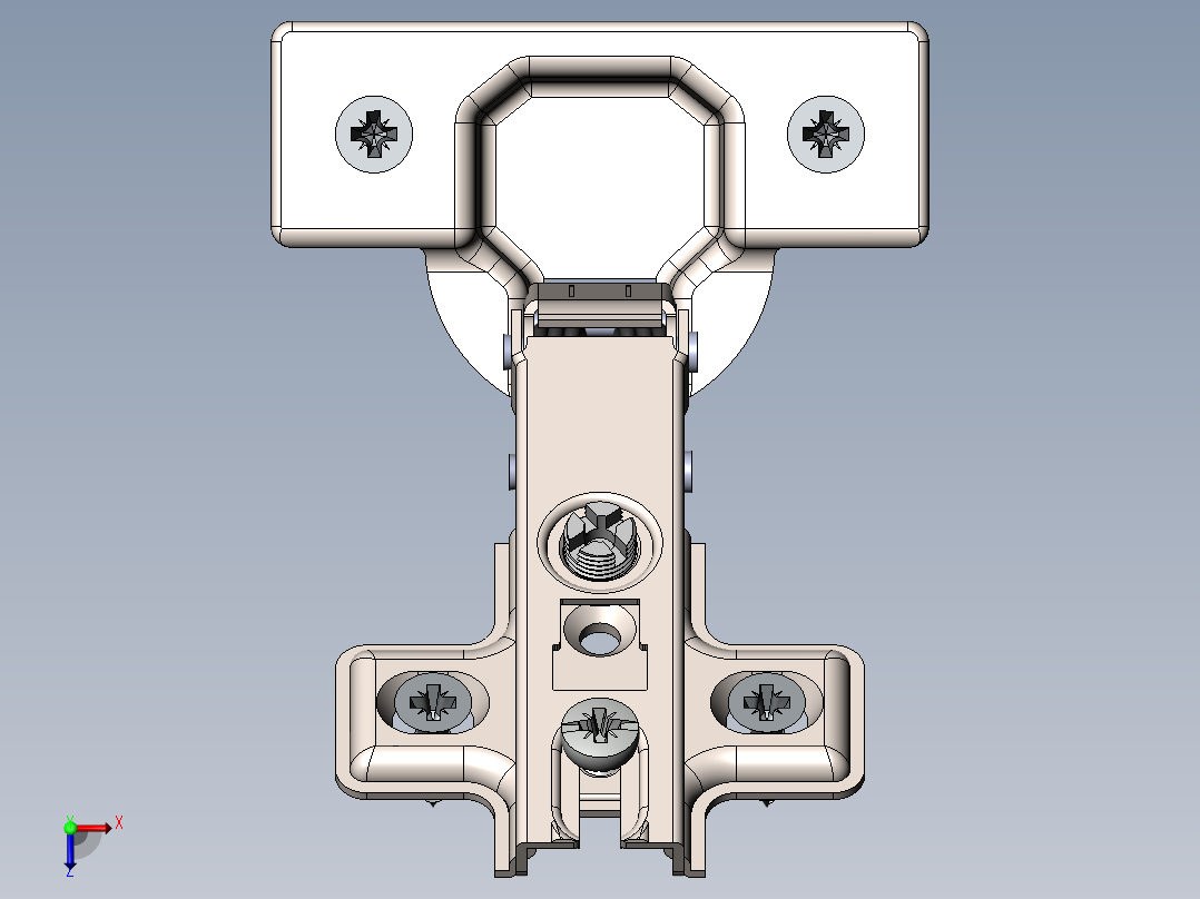 铰链、-铰链conealed-cab俯视图