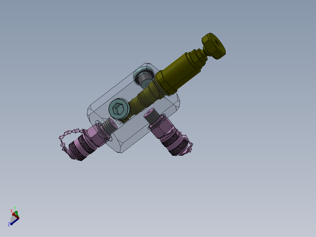 A0002574-液压测试块用于 - 压力卸载阀