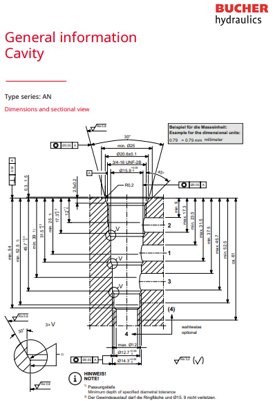 A0002574-液压测试块用于 - 压力卸载阀