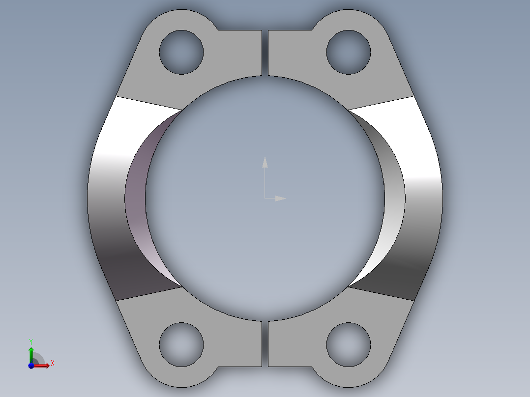 法兰接头、FL-40前视图