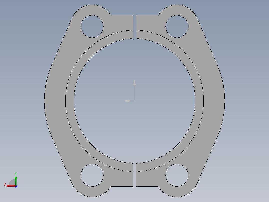 法兰接头、FL-40后视图