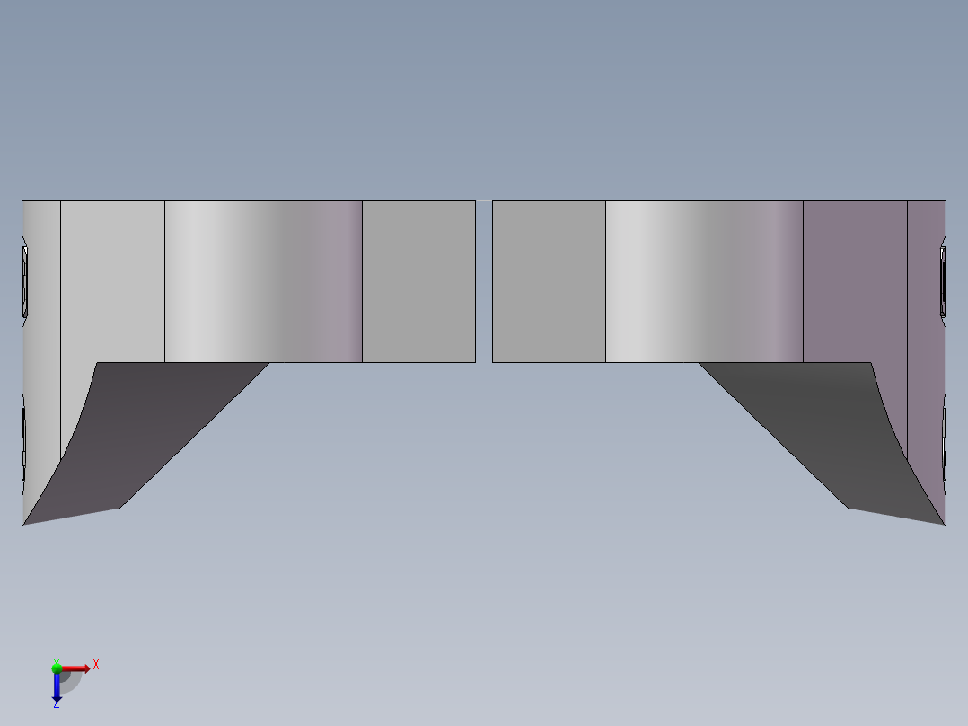 法兰接头、FL-40俯视图