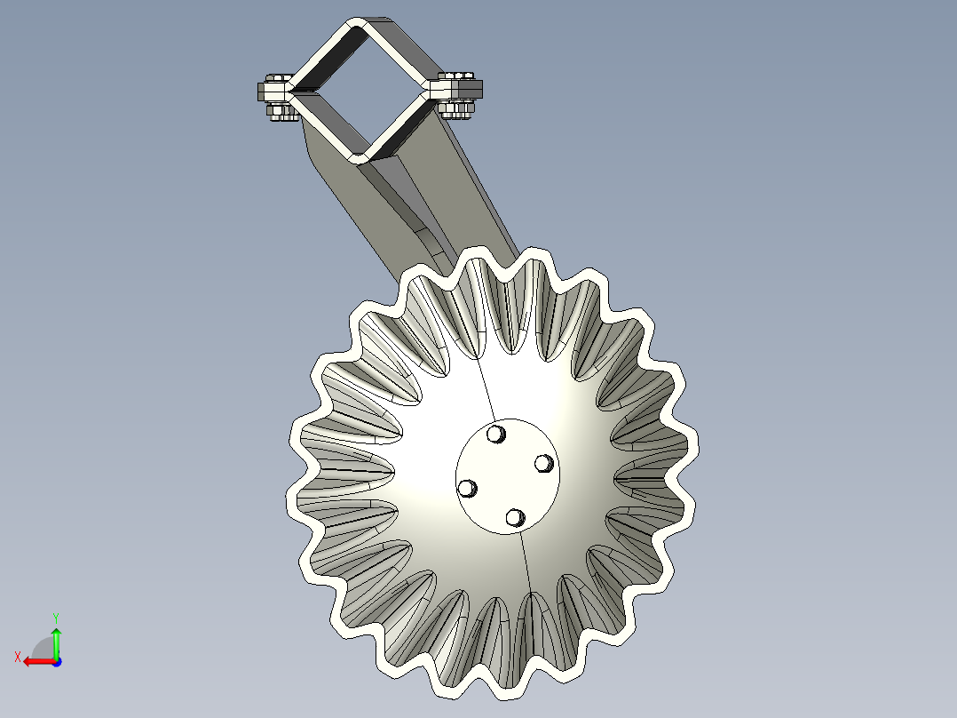 B2004293-圆盘耙后视图