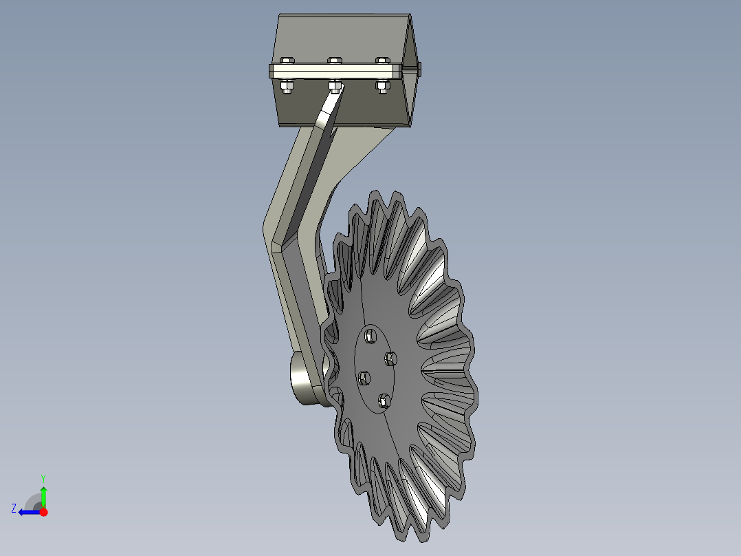 B2004293-圆盘耙右视图