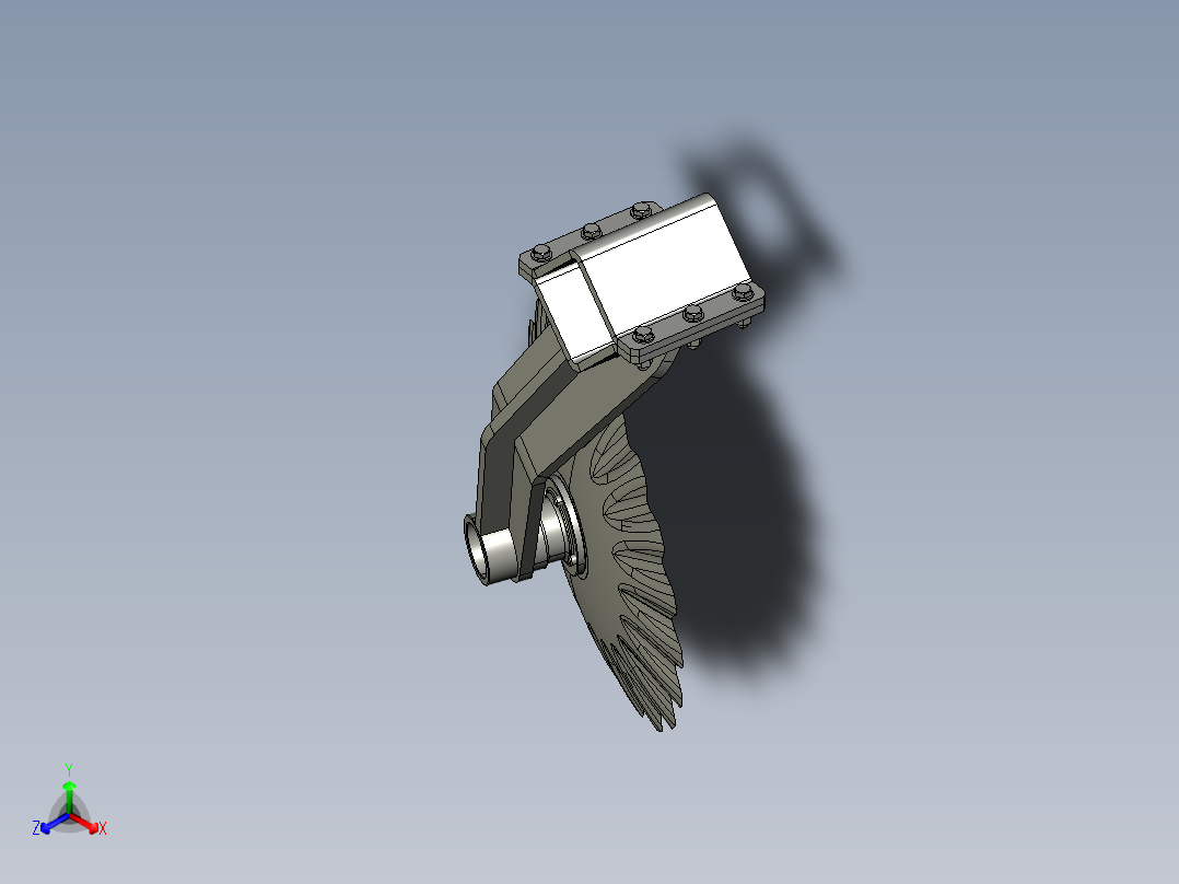 B2004293-圆盘耙正等轴测图