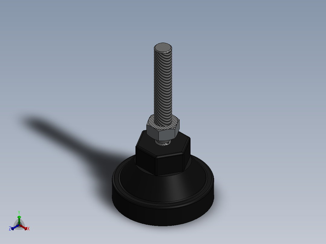 脚杯、脚垫(7)正等轴测图