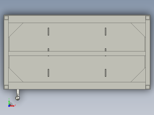 100 壁炉 CAD STP前视缩略图
