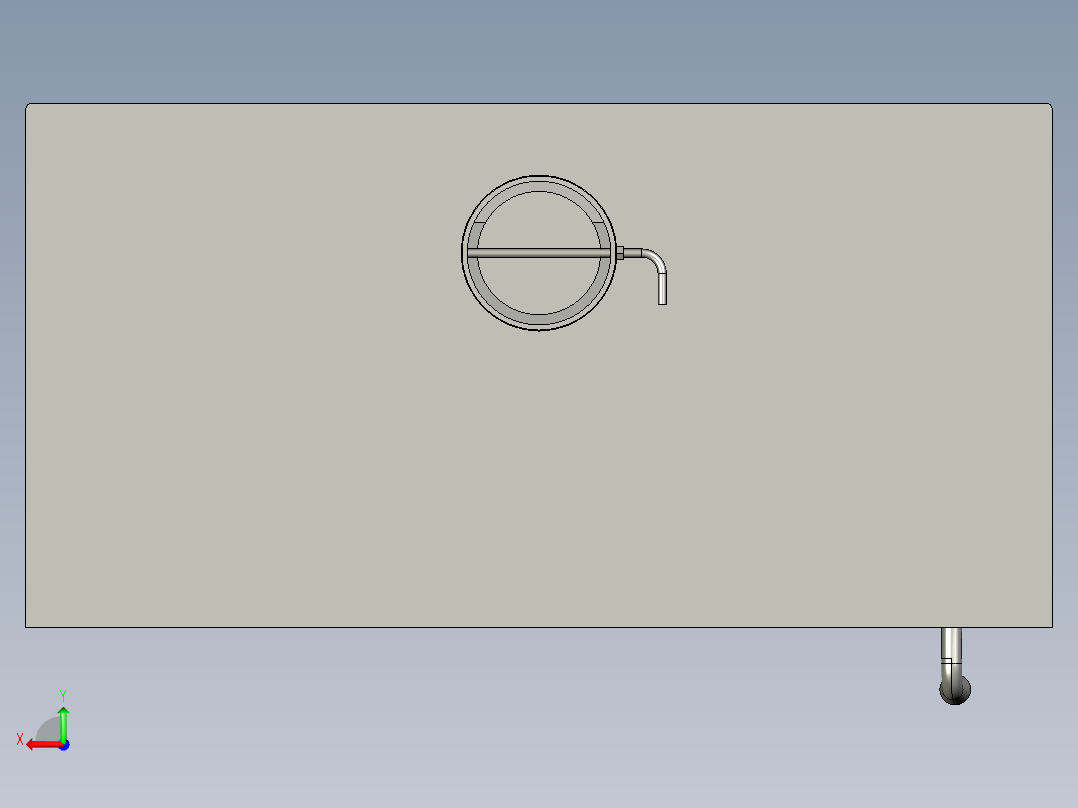 100 壁炉 CAD STP右视图