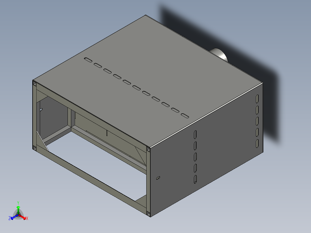100 壁炉 CAD STP正等轴测图