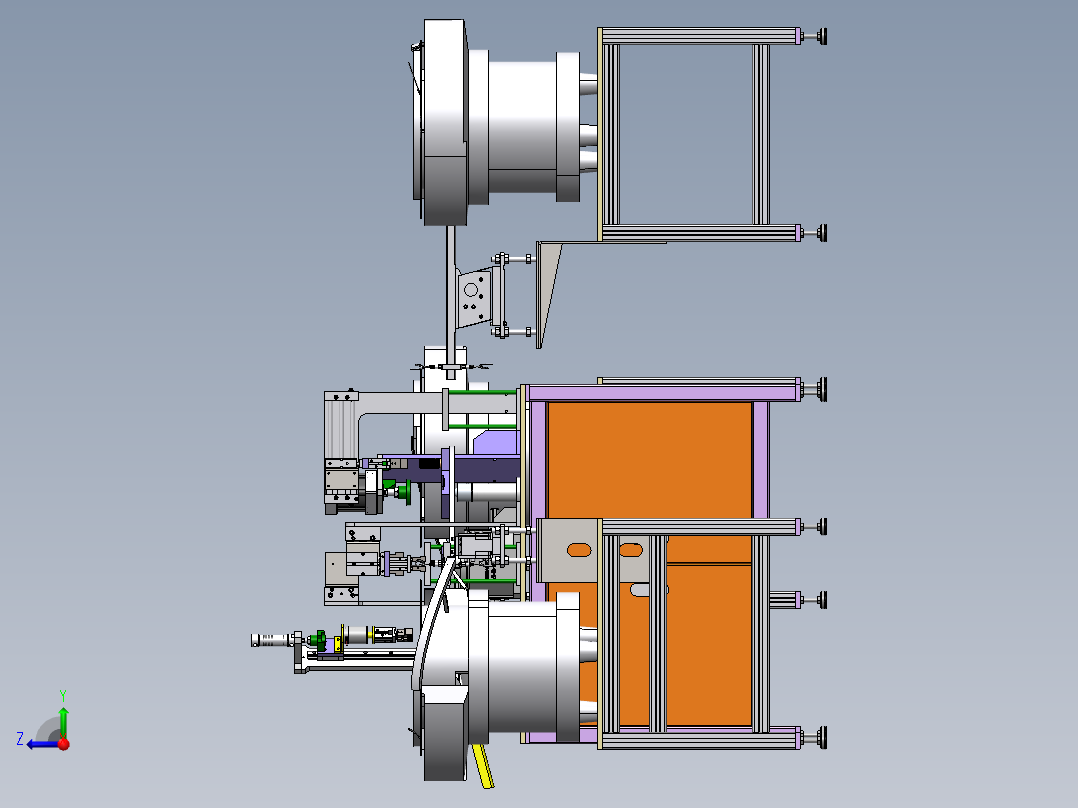 塑料件组装设备右视图