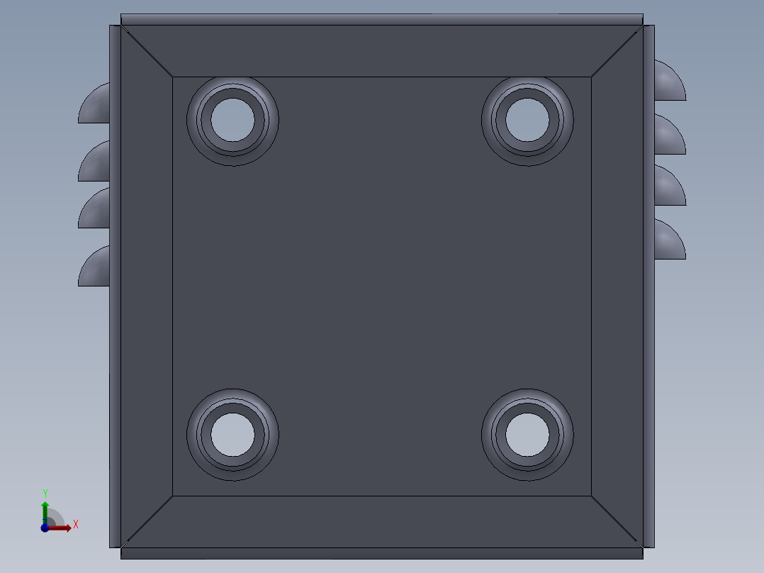 电气外壳81前视图