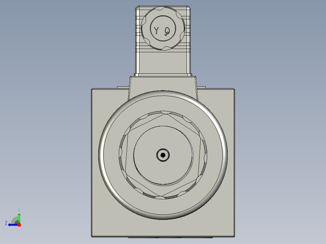 4WE10E电磁换向阀右视图